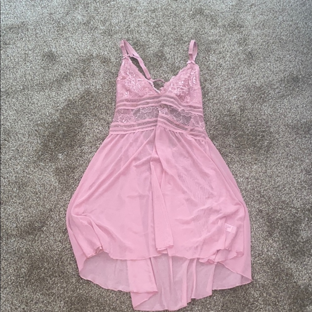 Pink lingerie dress